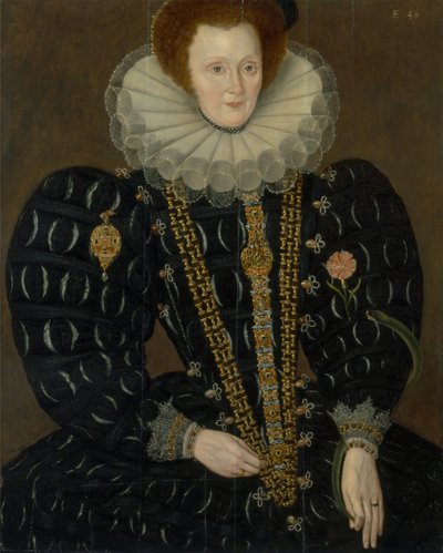 Una donna chiamata Lady Elizabeth Knightley da Marcus Garret Gheeraerts the Younger